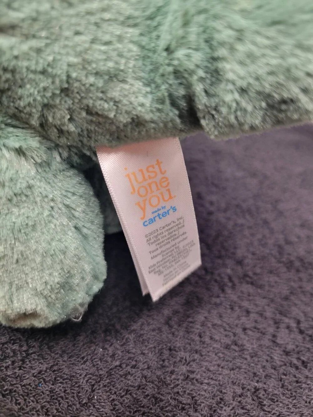 Carters Just One You stuffed dinosaur good condition